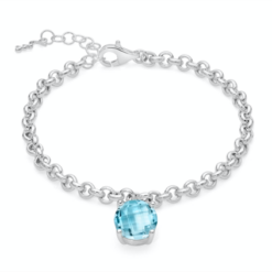 Bracciale Gemma Del Cielo in Argento Topazio Miluna brd914
