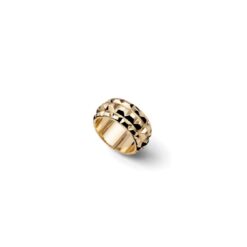Anello sfaccettato dorato Unoaerre 2794