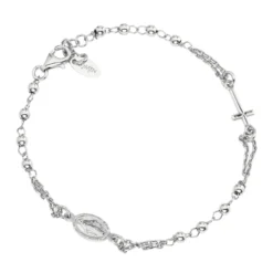Bracciale Rosario Rodio BROB3