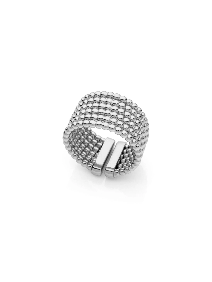 Anello a fascia catena a palline Unoaerre 2180