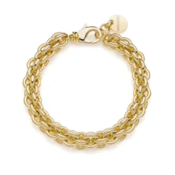 Bracciale multifilo catena rolò dorata Unoaerre 2360