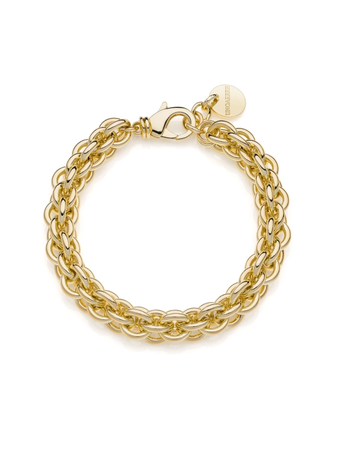 Bracciale multifilo catena rolò dorata Unoaerre 2360