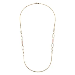 Collana Lunga Joya con Occhio di Gatto Rosa Unoaerre 2899
