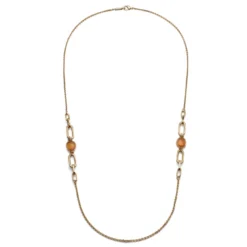 Collana lunga con pietre occhio di gatto Unoaerre 2893