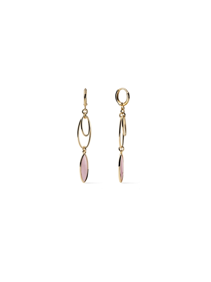 Orecchini Joya con Occhio di Gatto Rosa Unoaerre 2907
